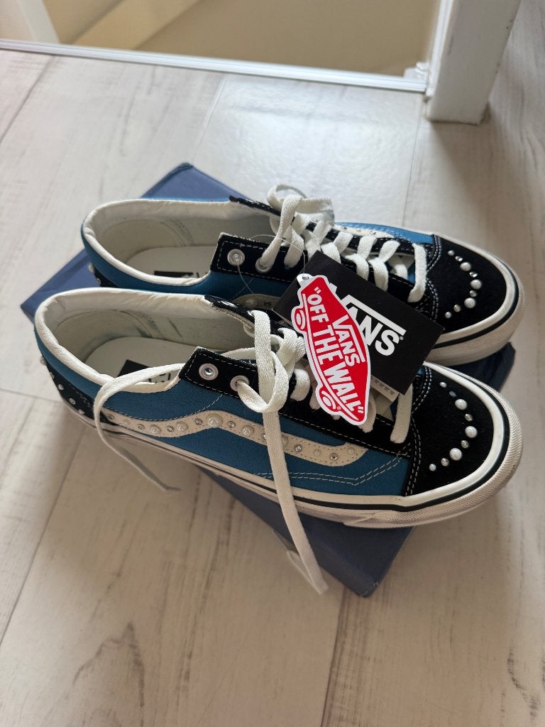 Vans LX Old skool 36 pearlized black navy, Kleding | Heren, Schoenen, Nieuw, Sneakers of Gympen, Vans, Verzenden