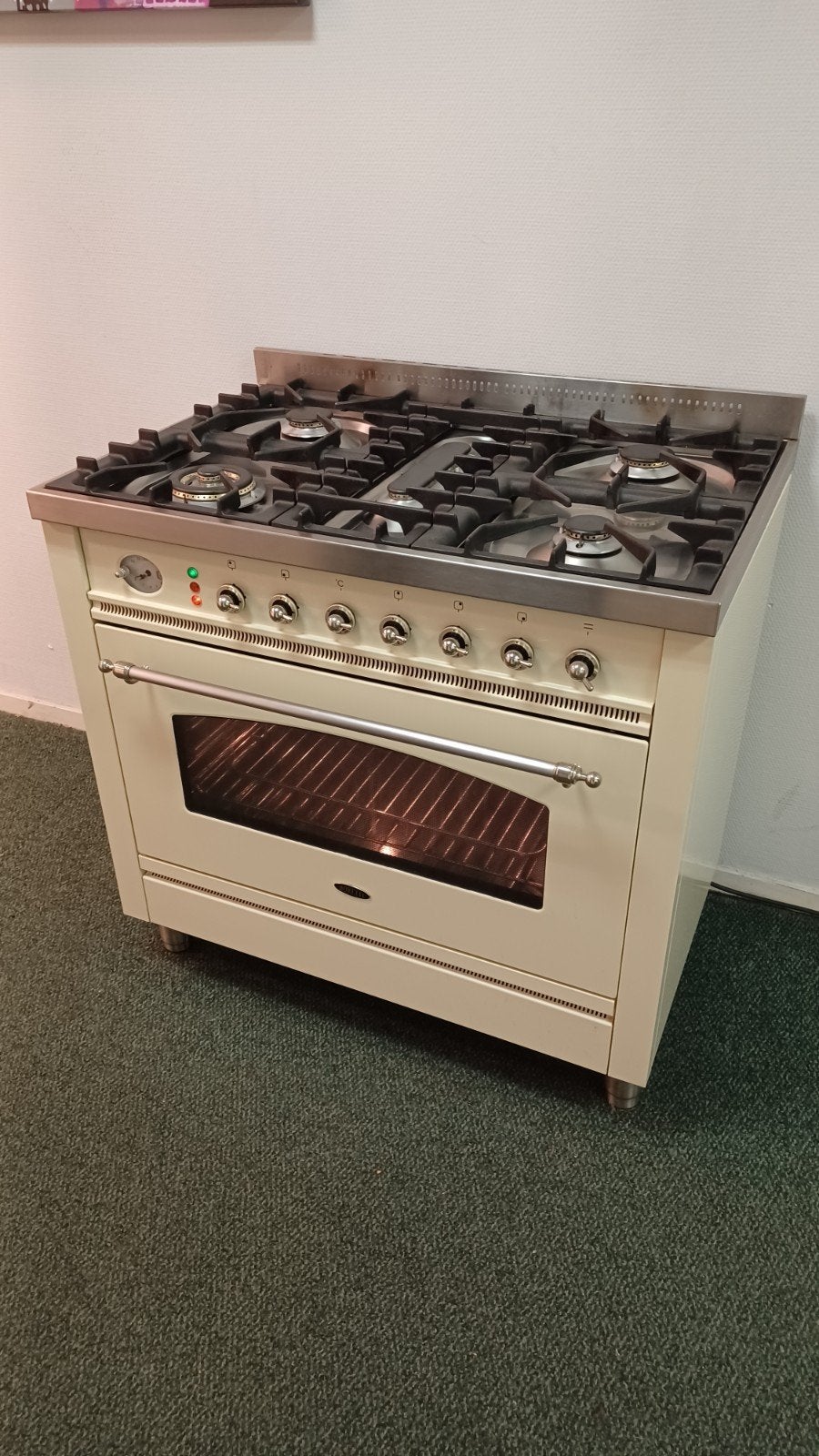 Boretti gas Fornuis en electrische Oven - Crème, Bezorging !, Ophalen, Gebruikt, Info@boretti.nl, 60 cm of meer