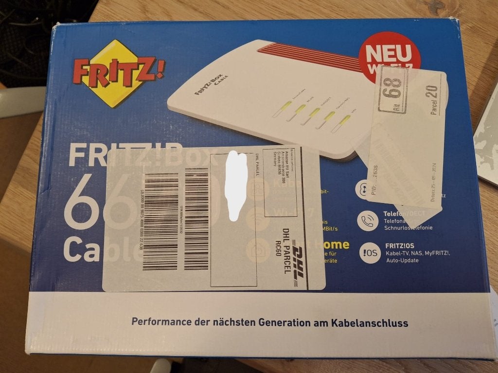 Fritz!Box 6670 Cable (DE Edition), Ophalen of Verzenden, Gebruikt, Router met modem, FRITZ!Box