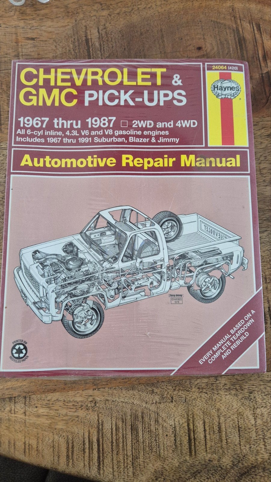 Haynes werkplaatshandboek Chevrolet Pick-ups 1967-1987, Ophalen of Verzenden