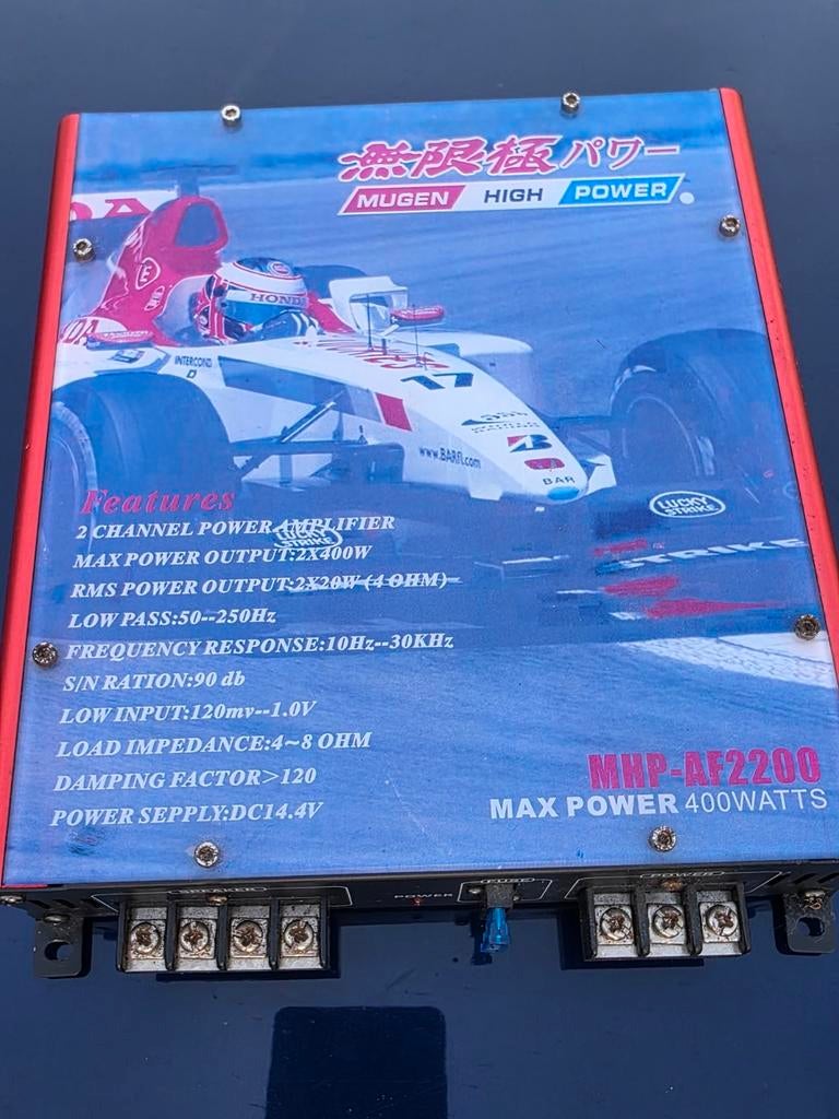Mugen High Power MHP-AF2200 2-kanaals autoversterker, Ophalen of Verzenden