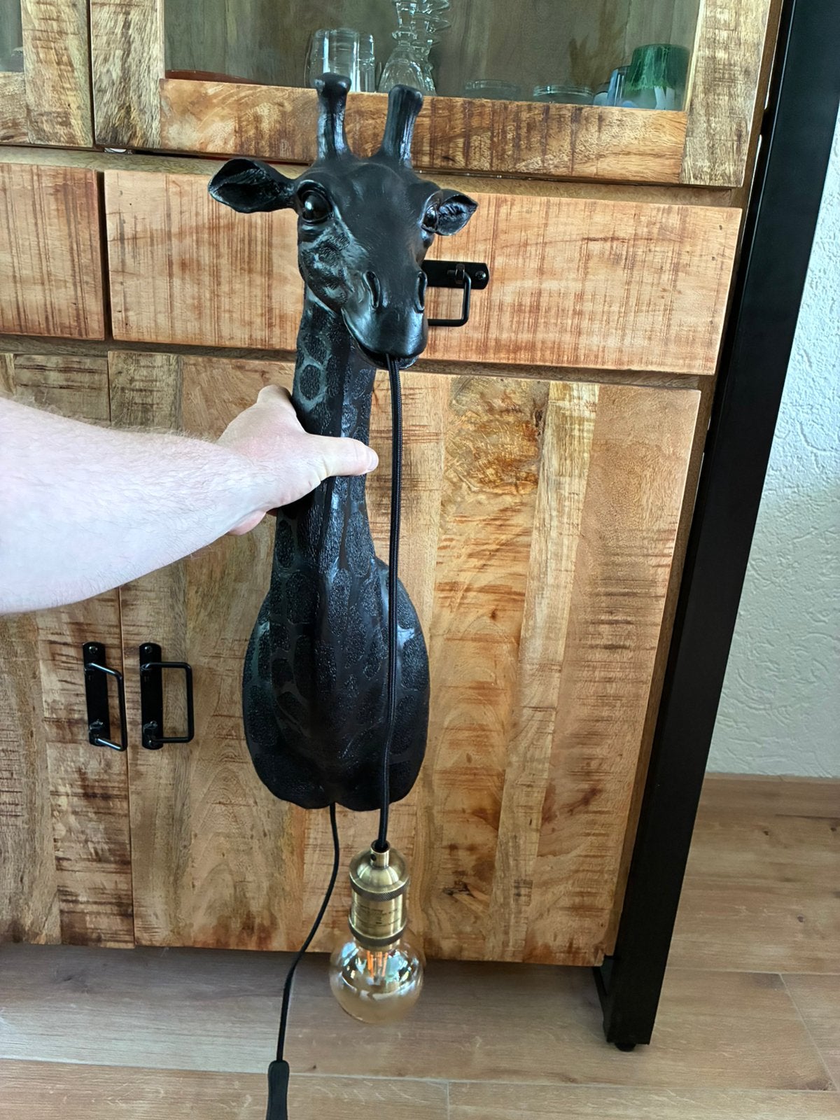 Mooie hanglamp giraf, Huis en Inrichting, Ophalen of Verzenden, Zo goed als nieuw, Minder dan 100 cm