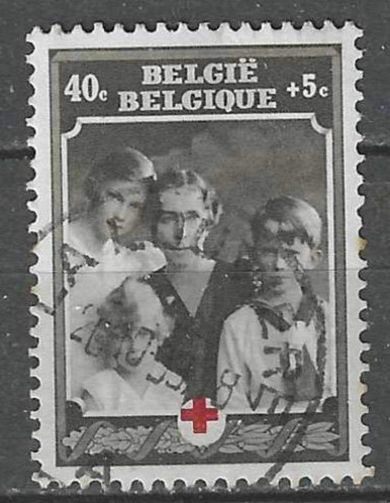 Belgie 1939 - Yvert/OBP 498 - 75 jaar Rode Kruis (ST), Postzegels en Munten, Verzenden, Gestempeld, Rode kruis