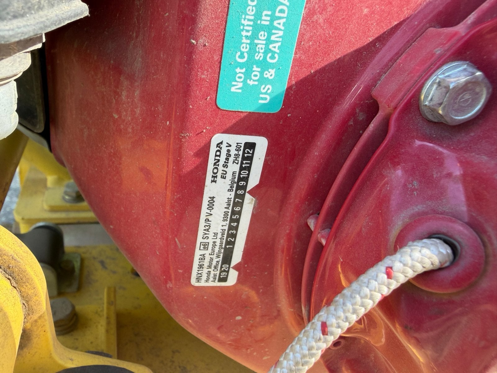Trilplaat met Honda GX200 motor - 1,4kN slagkracht, Ophalen