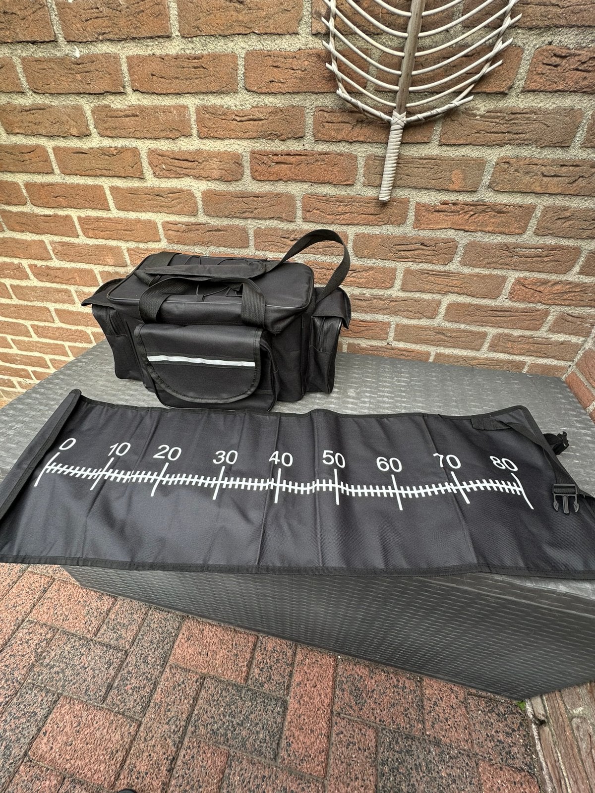 Tas met roofvis spullen, Ophalen of Verzenden, Zo goed als nieuw, Overige typen