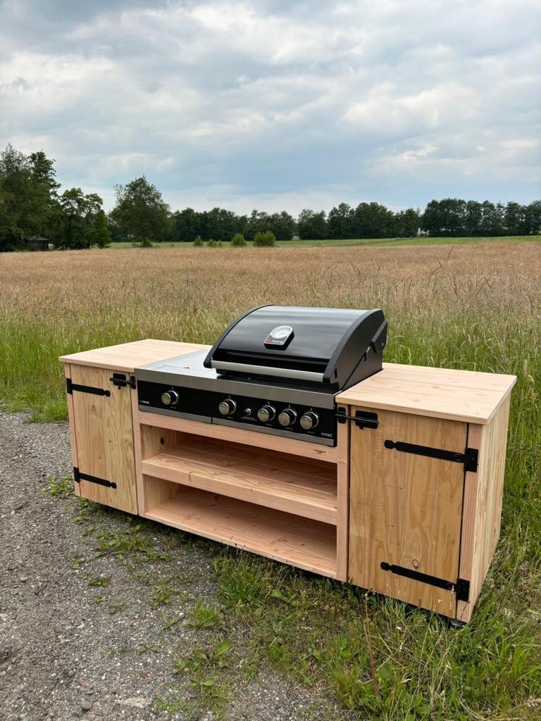 Buitenkeuken inclusief Grandhall G4, Ophalen of Verzenden, Nieuw, Gas, Vrijstaand