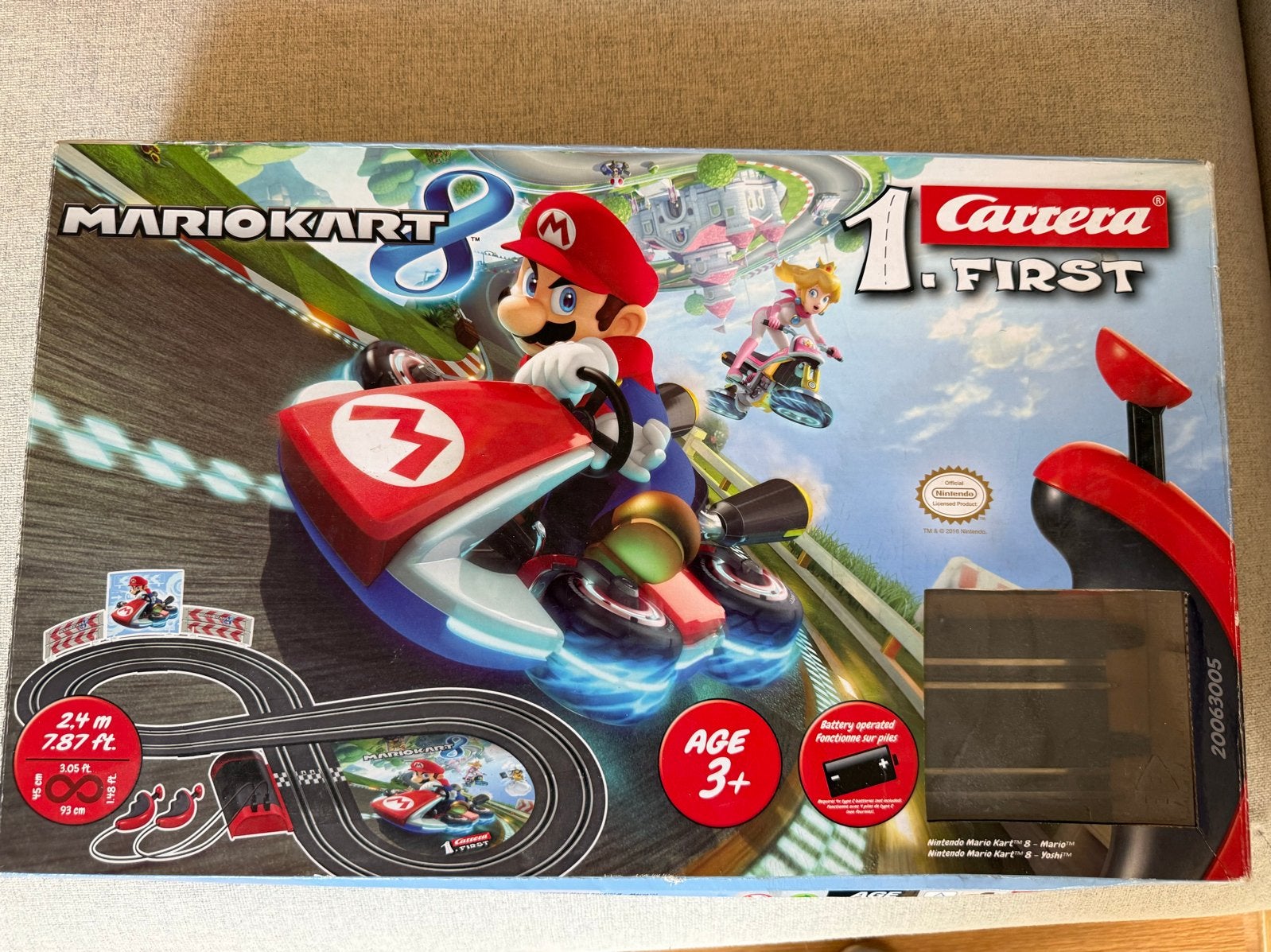 Carrera First Mario Kart Racebaan - Zo goed als nieuw, Racebaan, Carrera, Ophalen of Verzenden, Zo goed als nieuw