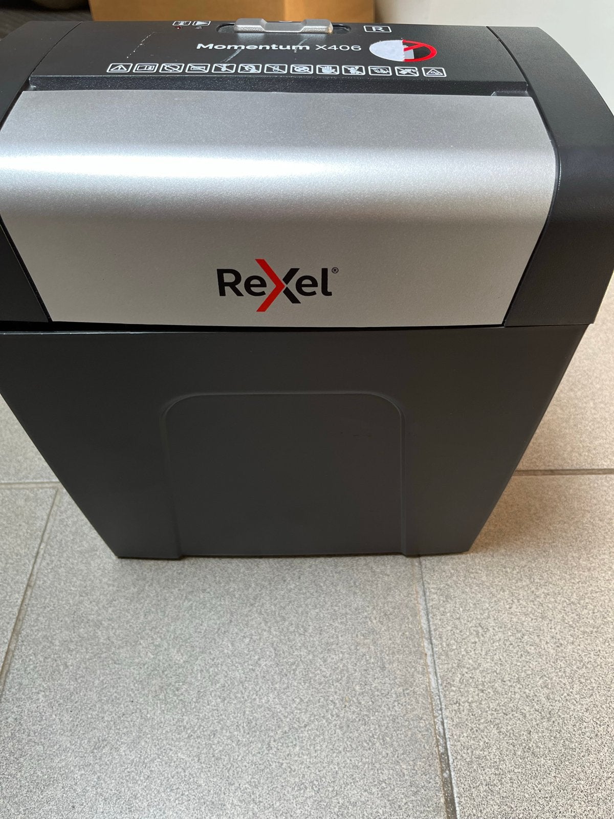 Rexel Momentum X406 papierversnipperaar, Diversen, Bureau-accessoires, Gebruikt, Ophalen