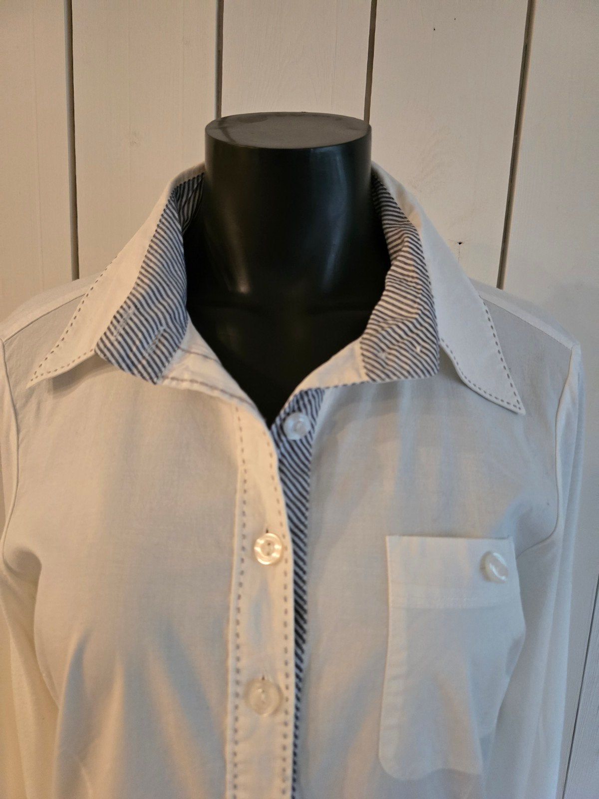 Didi blouse met jersey achterpand L ecru, Kleding | Dames, Blouses en Tunieken, Beige, Maat 42/44 (L), Didi, Ophalen of Verzenden