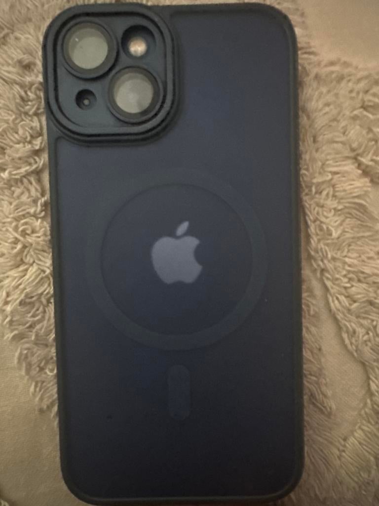 Blauw iphone 13 met hoesje, IPhone 13, Blauw, Hoesje of Tasje, Ophalen of Verzenden