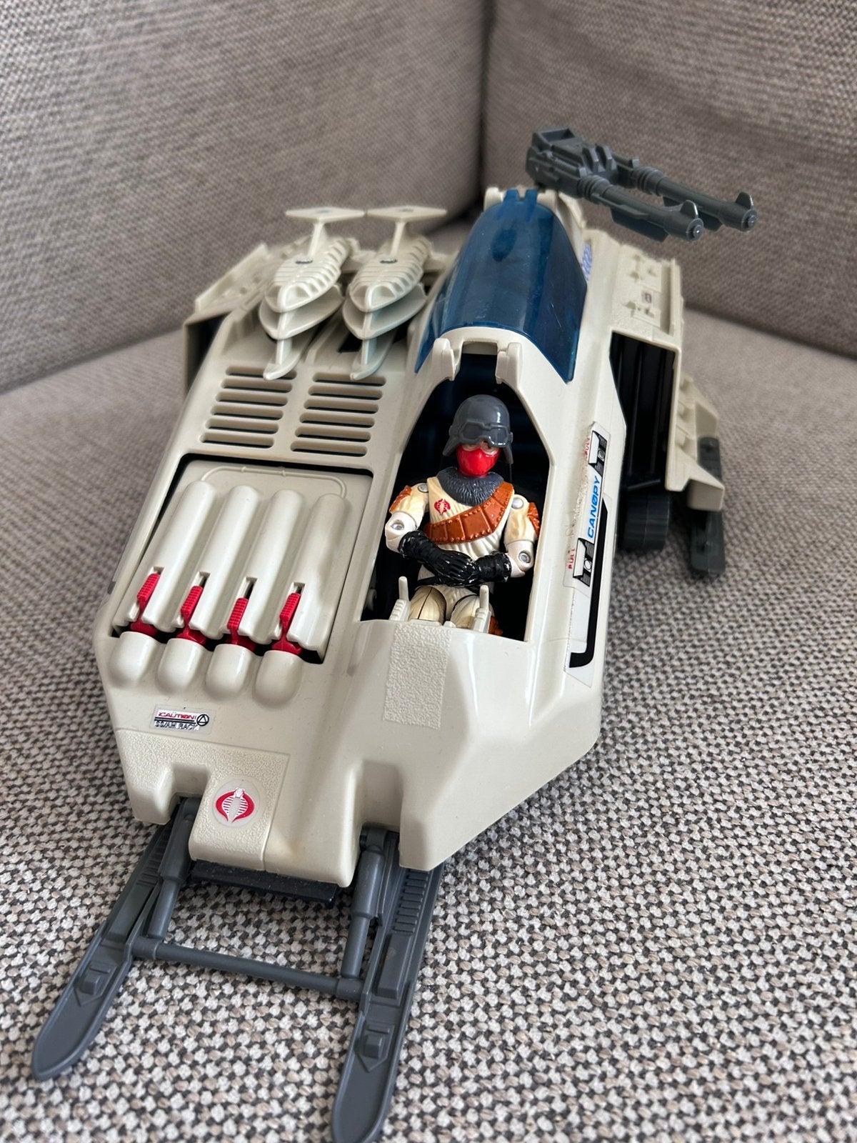 Vintage G.I. Joe Cobra W.O.L.F. – Met Cobra Ice Viper Figuur, Ophalen of Verzenden, Gebruikt