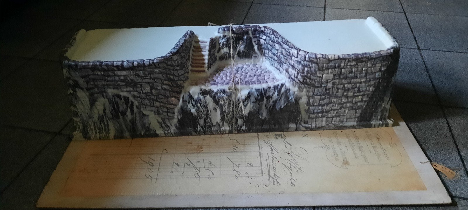 Antieke gietijzeren handgemaakte  diorama, Ophalen of Verzenden, Gebruikt