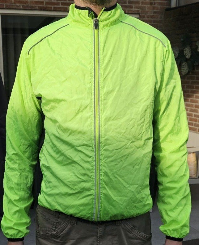 Lichtgewicht fiets wind en regen jack klein opvouwbaar mt XL, Fietsen en Brommers, Dames, Ophalen of Verzenden, Zo goed als nieuw