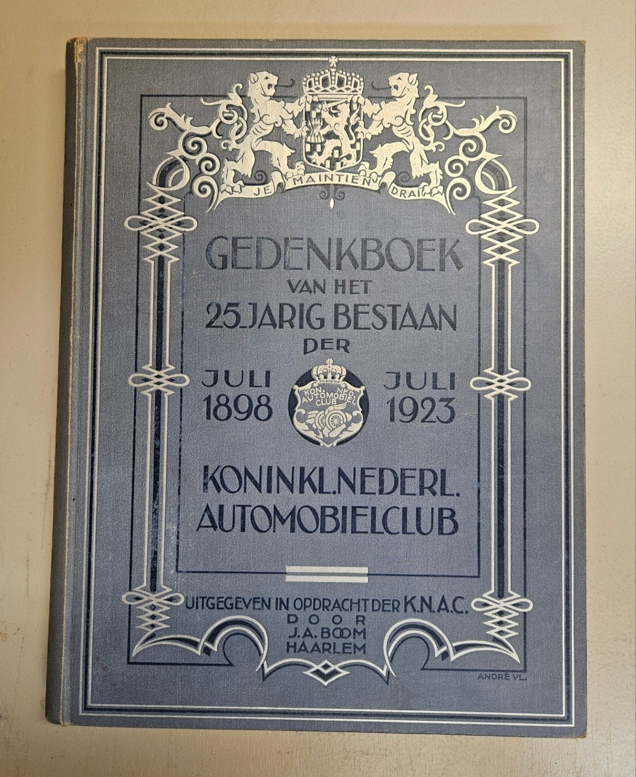 Gedenkboek 25 jaar Koninklijke Nederlandsche Automobiel Club, Boeken, Ophalen of Verzenden, Gelezen, Algemeen, J.A. Boom