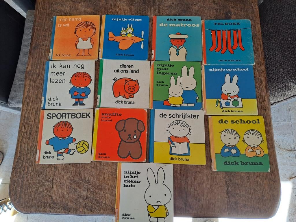 Vintage Dick Bruna boekjes - gelezen staat, ex-bibliotheek, Ophalen of Verzenden, Gelezen, Dick Bruna, Fictie algemeen