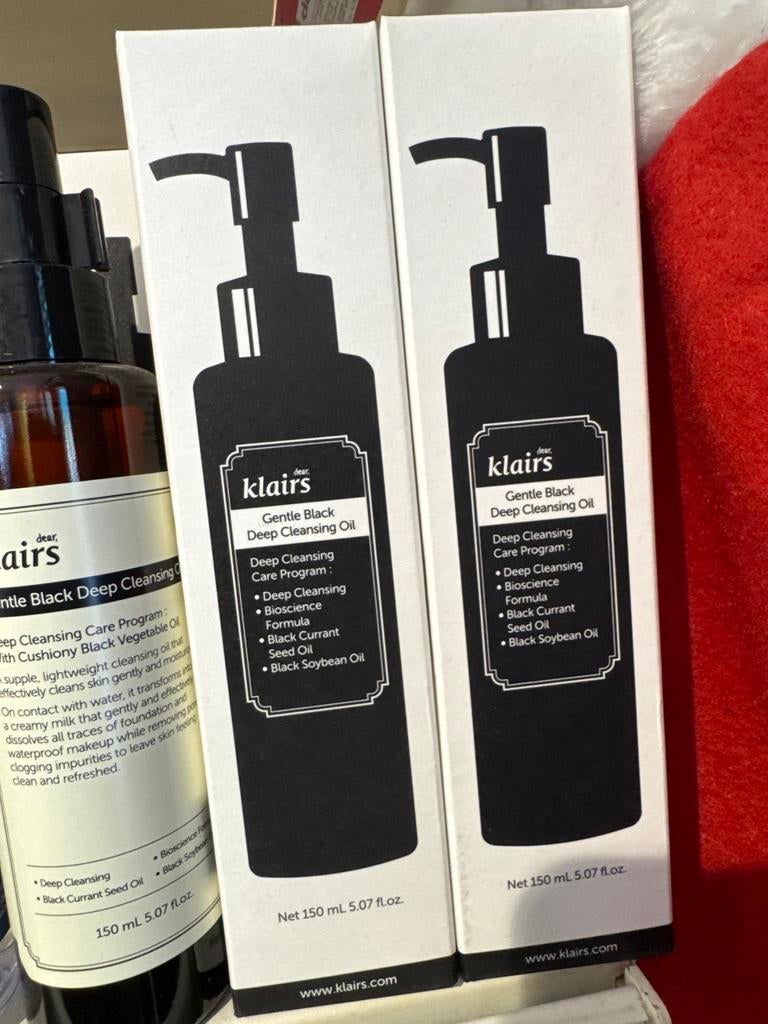 Klairs Gentle Black Deep Cleansing Oil - Nieuw, Ophalen of Verzenden, Nieuw, Gehele gezicht, Reiniging