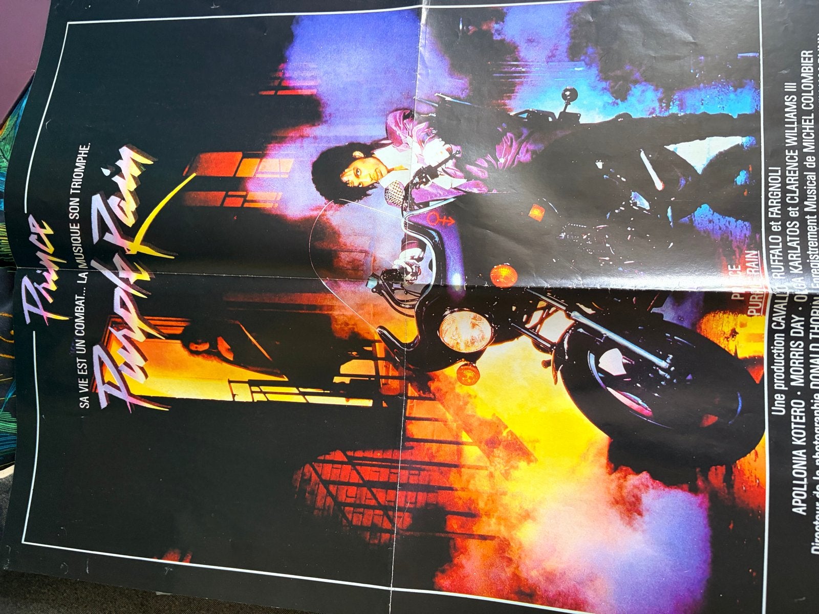 Vintage Prince Purple Rain Filmposter - Origineel, Ophalen, A1 t/m A3, Film en Tv, Rechthoekig Staand
