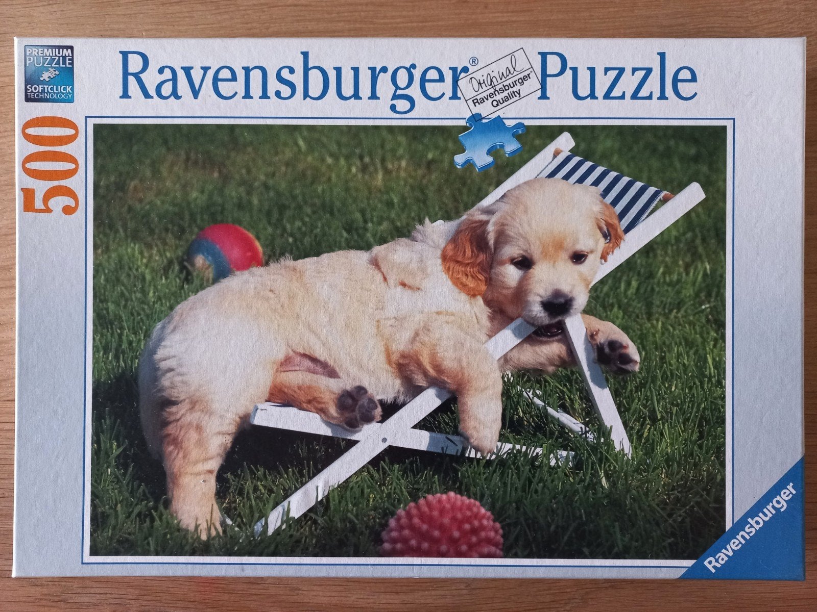 Ravensburger puzzel 500 stukjes, Golden Retriever, GRATIS *, Hobby en Vrije tijd, Denksport en Puzzels, Gebruikt, 500 t/m 1500 stukjes