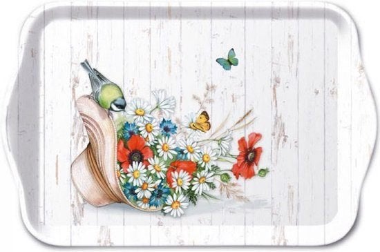 Tray Melamine 13x21cm Summer Hat, Huis en Inrichting, Woonaccessoires | Dienbladen, Ophalen, Nieuw, Nvt, Nvt