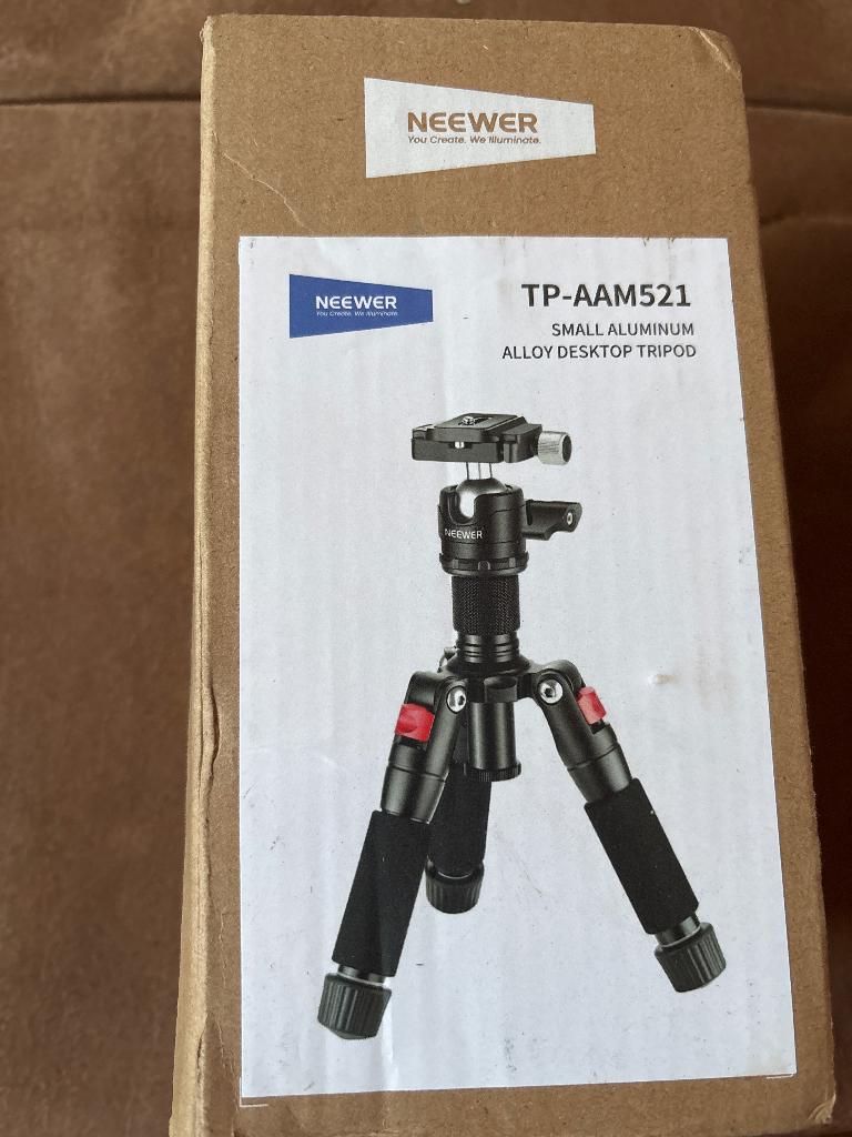 Neewer aluminium alloy desktop tripod tp-aam521  - nieuw, Nieuw, Minder dan 150 cm, Met balhoofd, Ophalen of Verzenden
