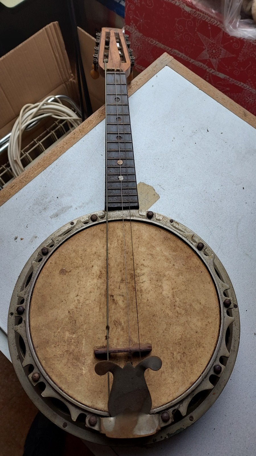 Vintage Banjo - Uniek Snaarinstrument, Ophalen of Verzenden, Gebruikt, Overige typen