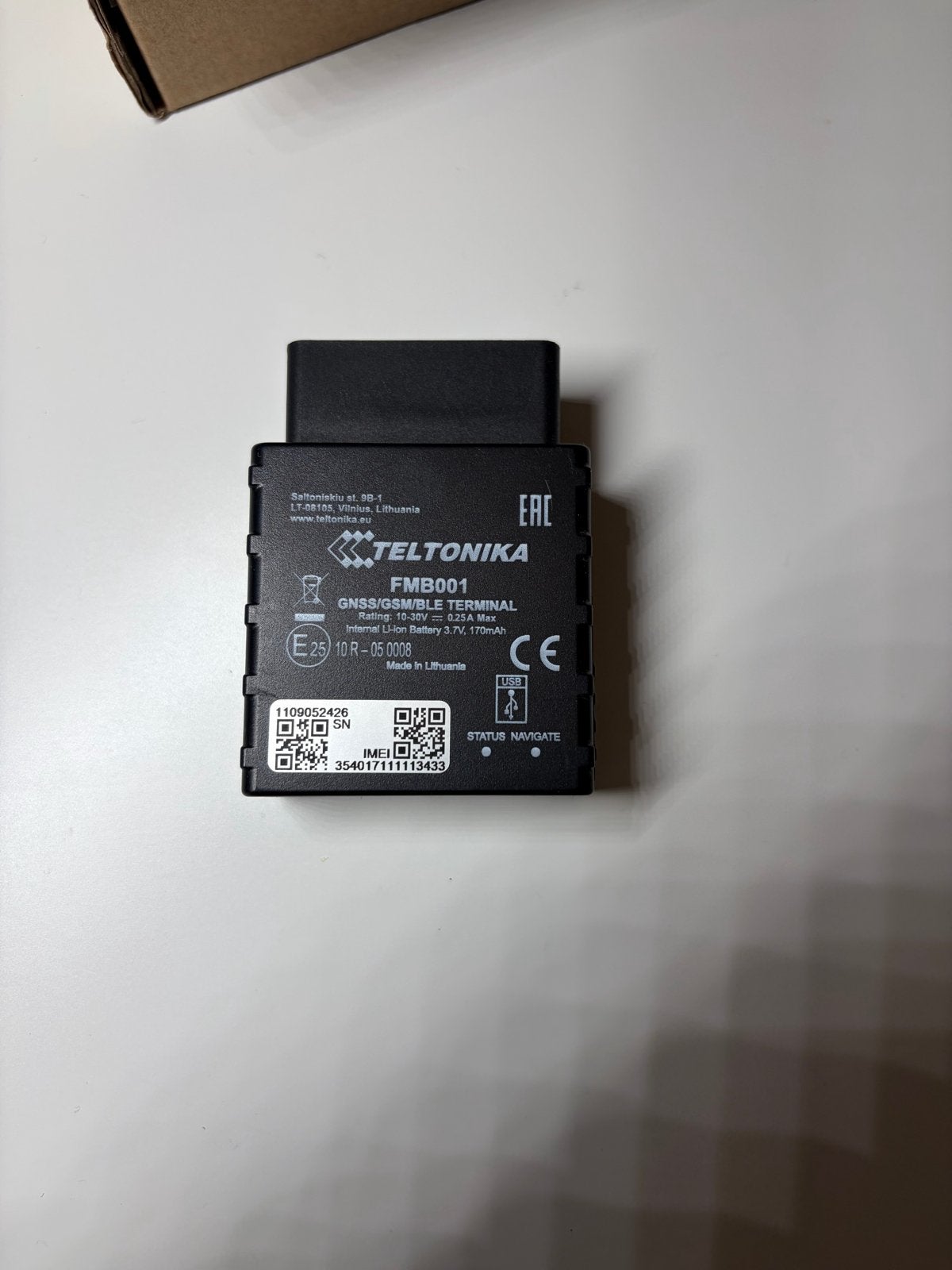 Teltonika FMB001 OBDII GPS Tracker Module, Verzenden, Zo goed als nieuw