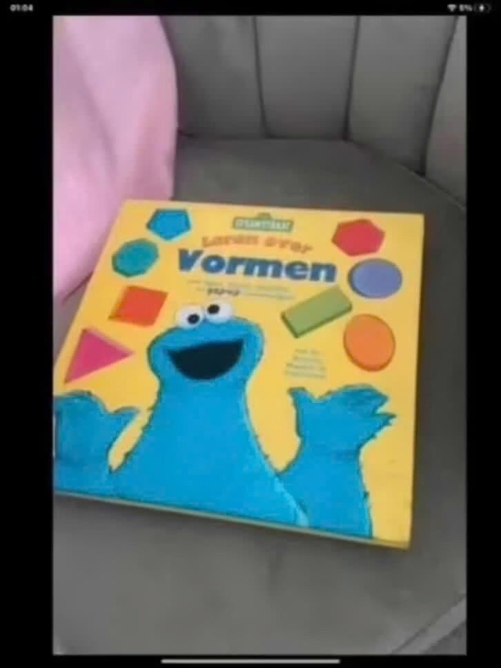 Leren over vormen - Sesamstraat Koekiemonster, Gelezen, Ophalen of Verzenden, Sesamstraat, Overige onderwerpen