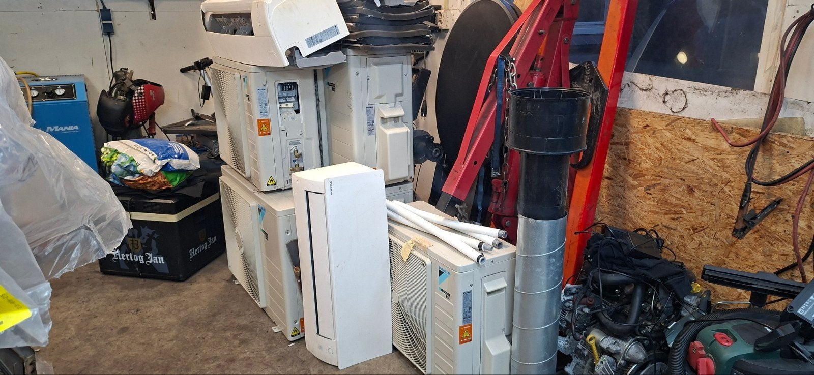 split Airco's, Witgoed en Apparatuur, Airco's, Ophalen, Gebruikt, Wandairco, 3 snelheden of meer