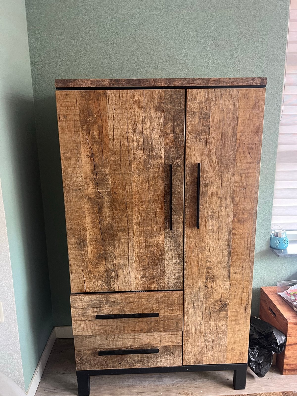 Mooie eikenhouten kast van Pronto Wonen, Ophalen, Gebruikt, Eikenhout, 50 tot 100 cm