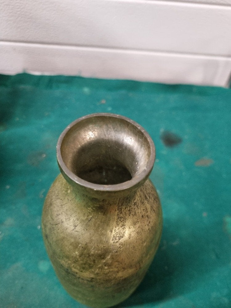vaas fles goud kleurig, Ophalen of Verzenden