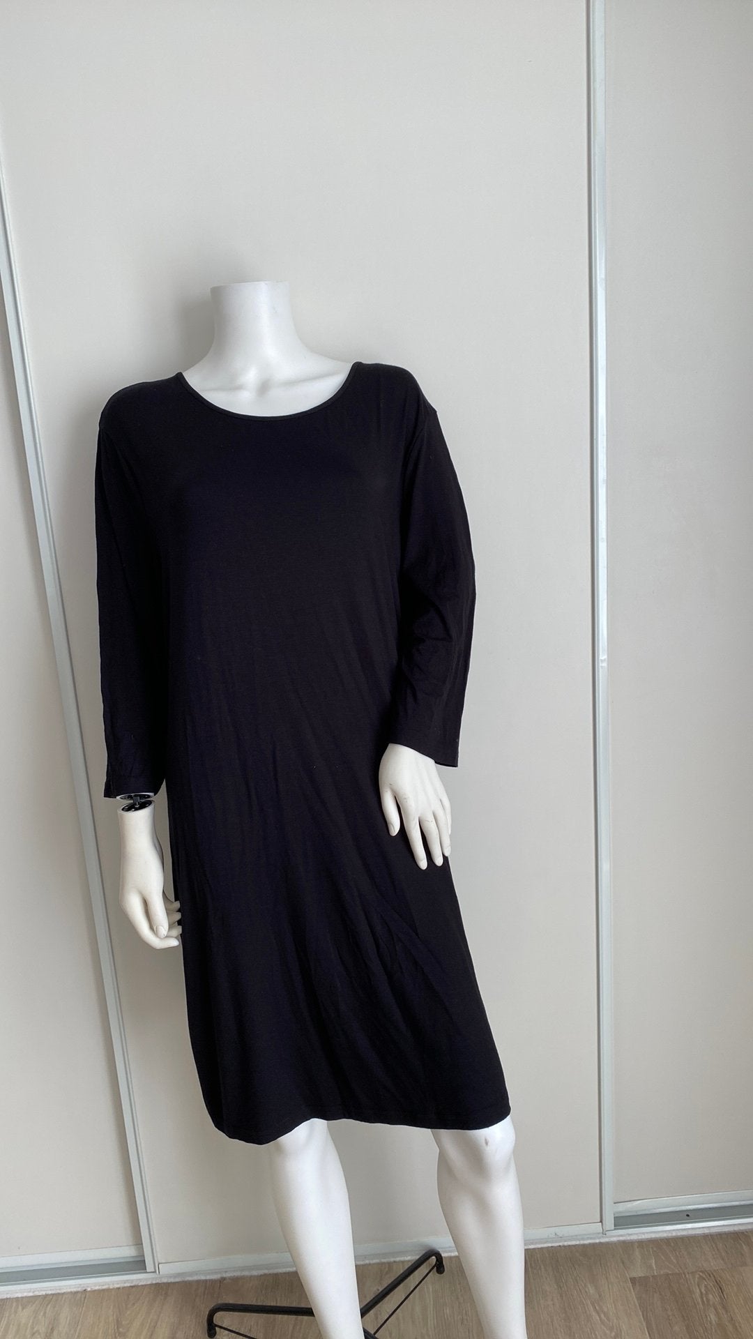 Ulla popke zwarte jurk 46, Ophalen of Verzenden, Gedragen, Zwart, Jurk