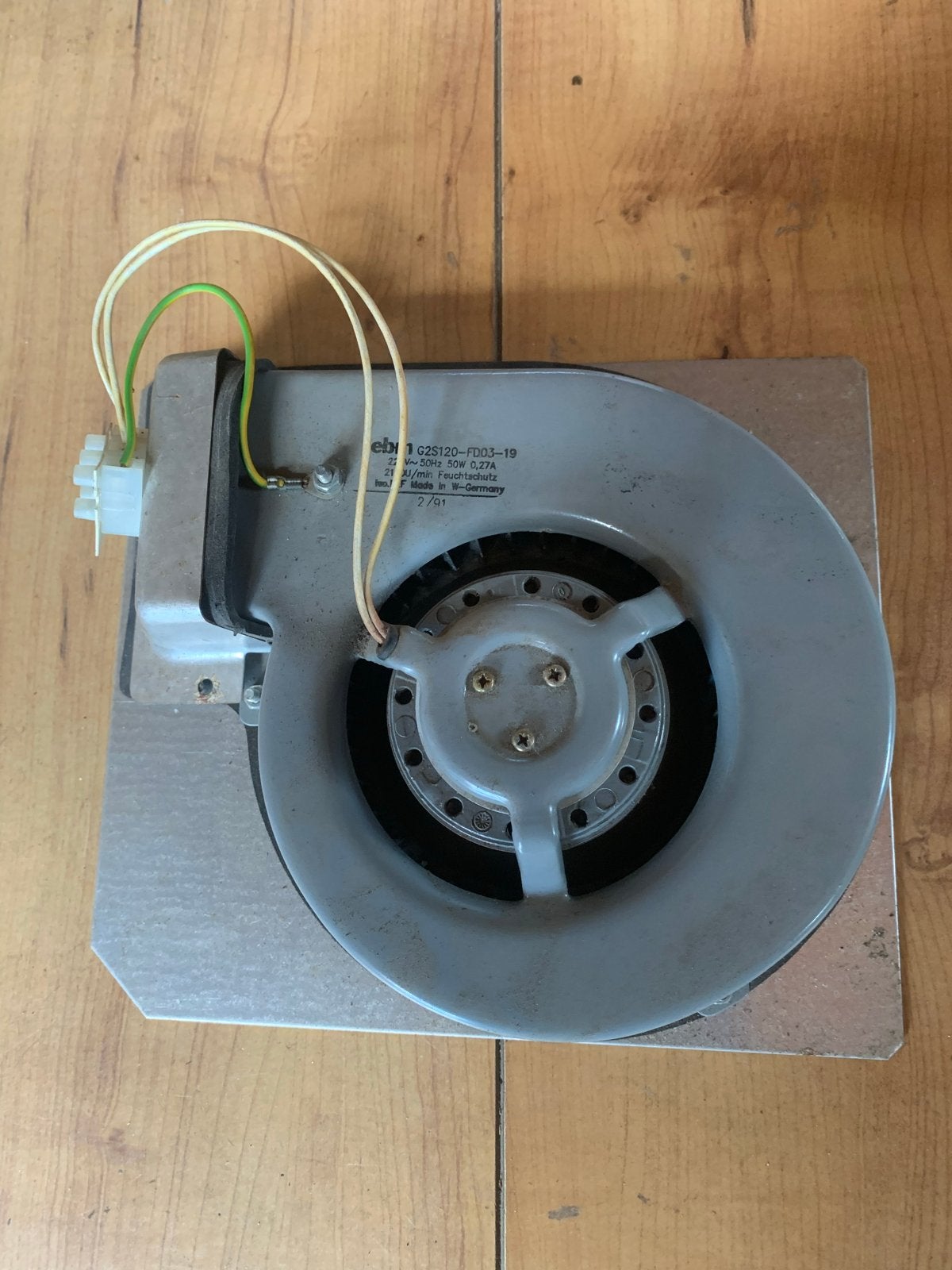 EBM G2S120-FD03-19 ventilator 220V 50Hz 50W, Ophalen, Gebruikt, Overige