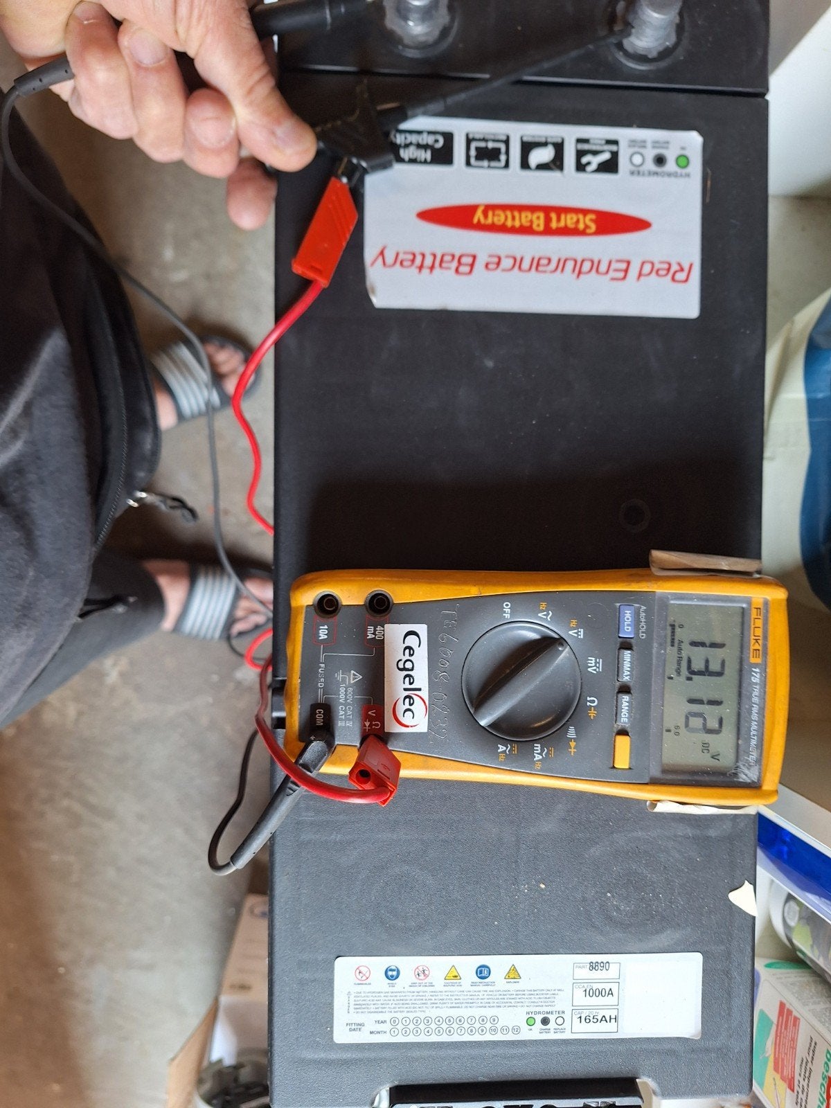 4 Start accu's 12V, 165AH, 1000A - Ideaal voor off-grid, Gebruikt