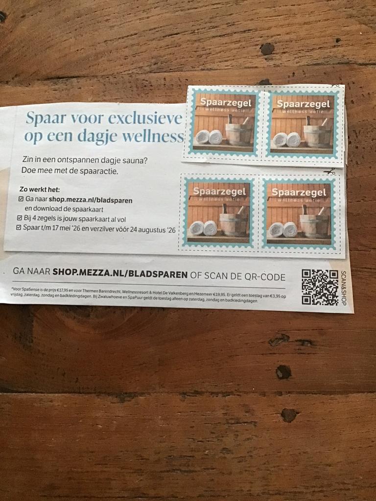 4 saunazegels krantsparen, Ophalen of Verzenden, Nieuw, Complete sauna