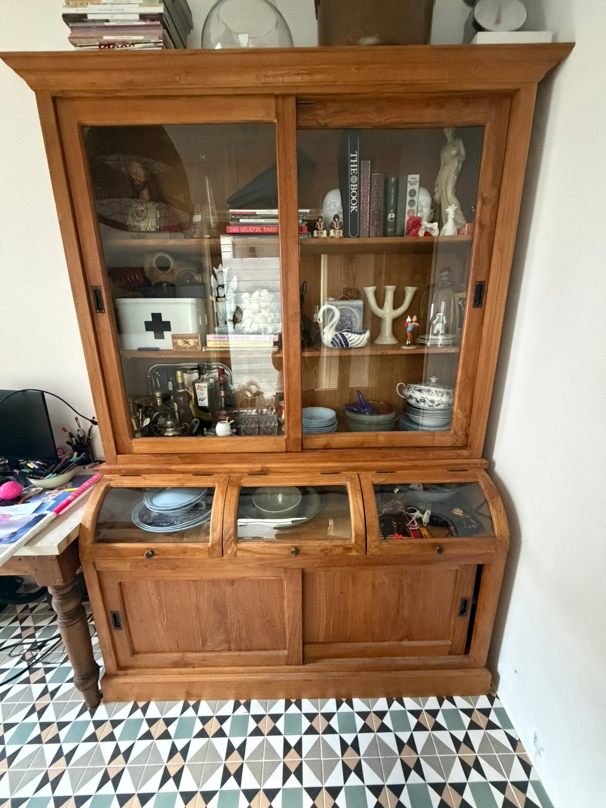 Gutterskast Buffet kast, Gebruikt, 200 cm of meer, 150 tot 200 cm, Eikenhout