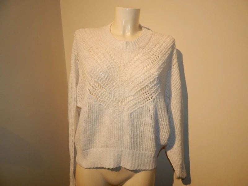 Iro heerlijke groffer gebreide casual trui voorjaar wit M, Kleding | Dames, Truien en Vesten, Maat 38/40 (M), Verzenden, Wit, Iro