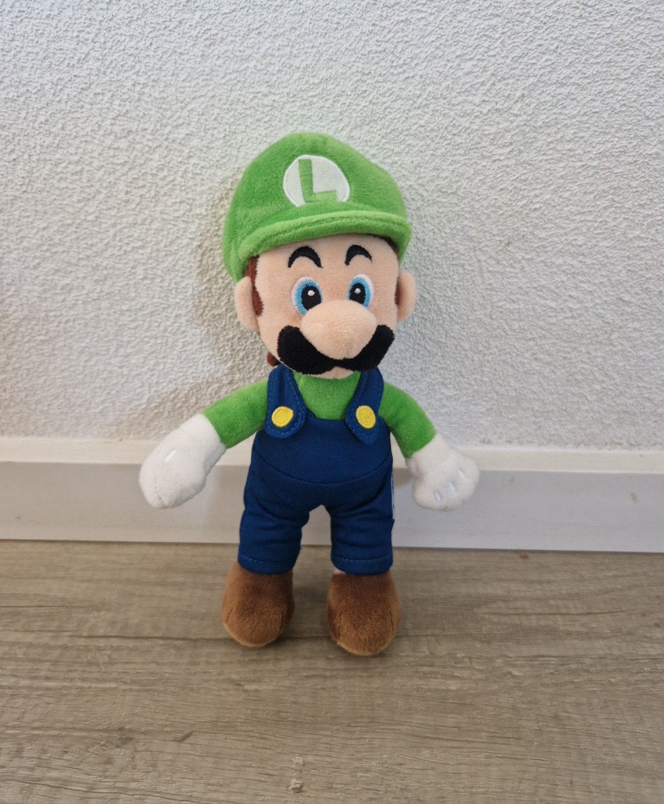 knuffel luigi super mario bros nintendo plush pluche, Ophalen of Verzenden, Zo goed als nieuw, Overige typen