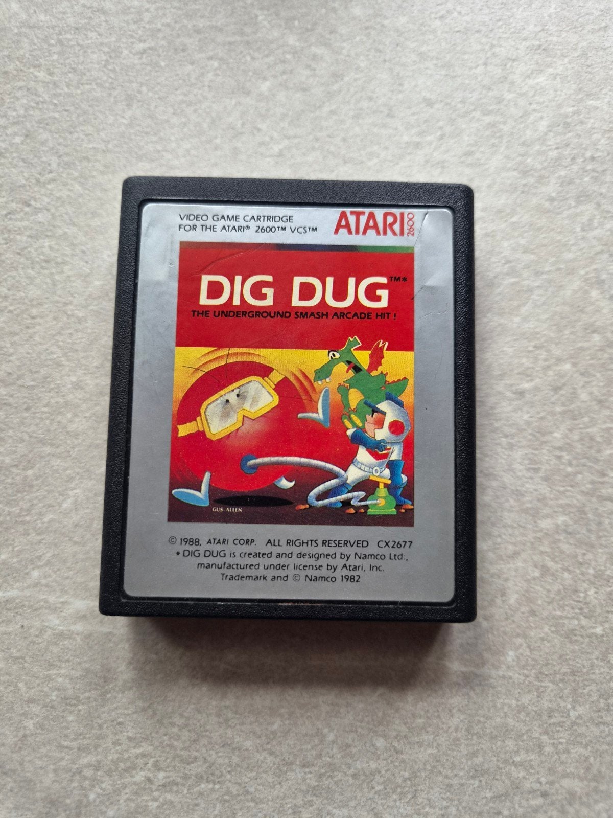 Atari 2600 - Dig Dug, Spelcomputers en Games, Games | Atari, Ophalen of Verzenden