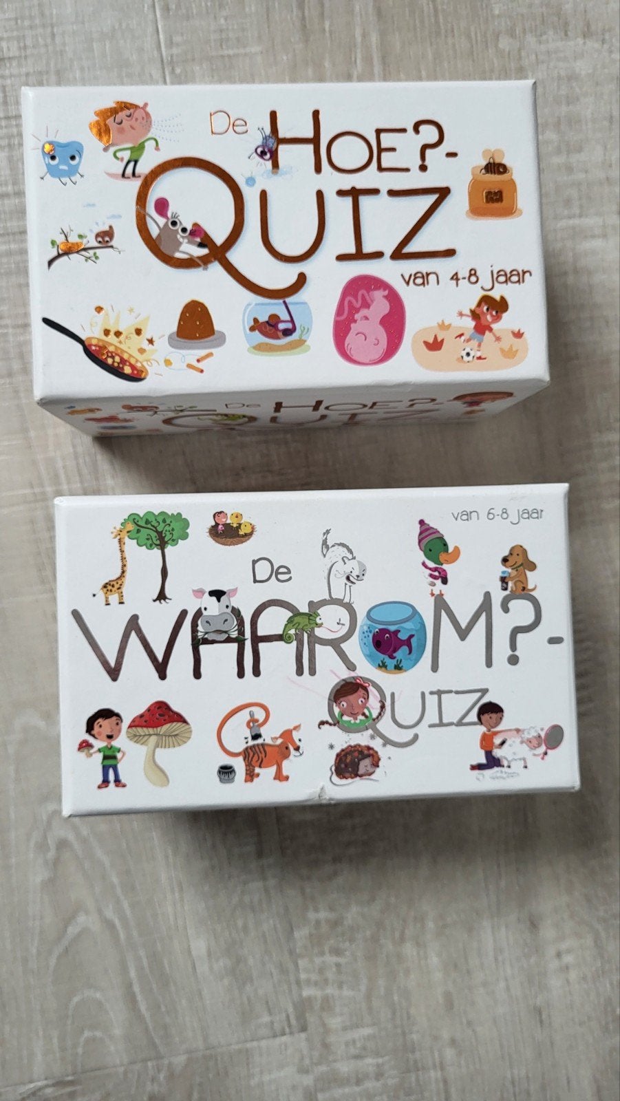Hoe quiz en Waarom quiz, twee doosjes, Ophalen of Verzenden, Zo goed als nieuw, Ontdekken