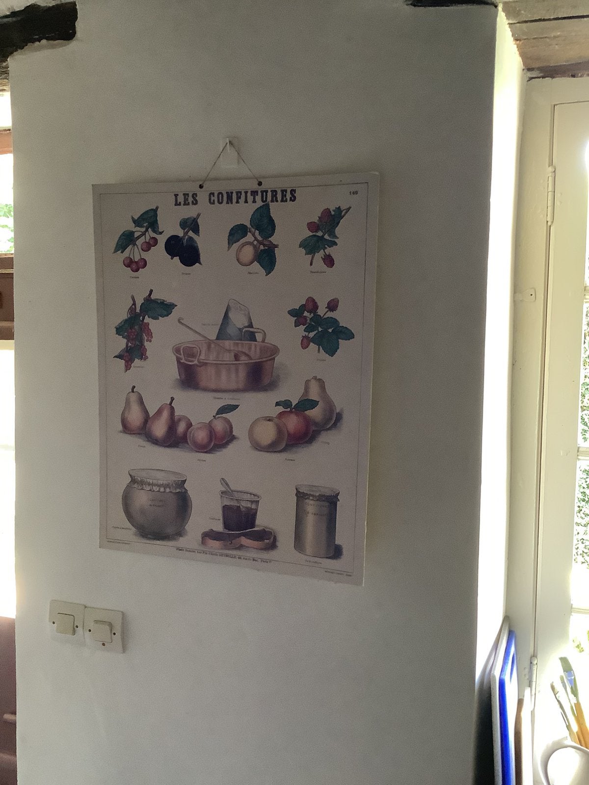 Schoolplaat jam maken, Antiek en Kunst, Ophalen, Natuur en Biologie