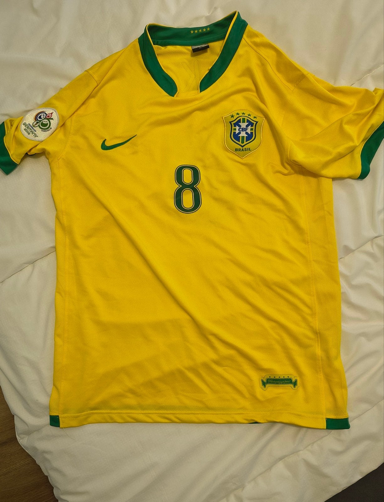 Brazilië WK 2006 Kaka Thuisshirt Maat XL, Maat XL, Ophalen of Verzenden, Zo goed als nieuw, Shirt