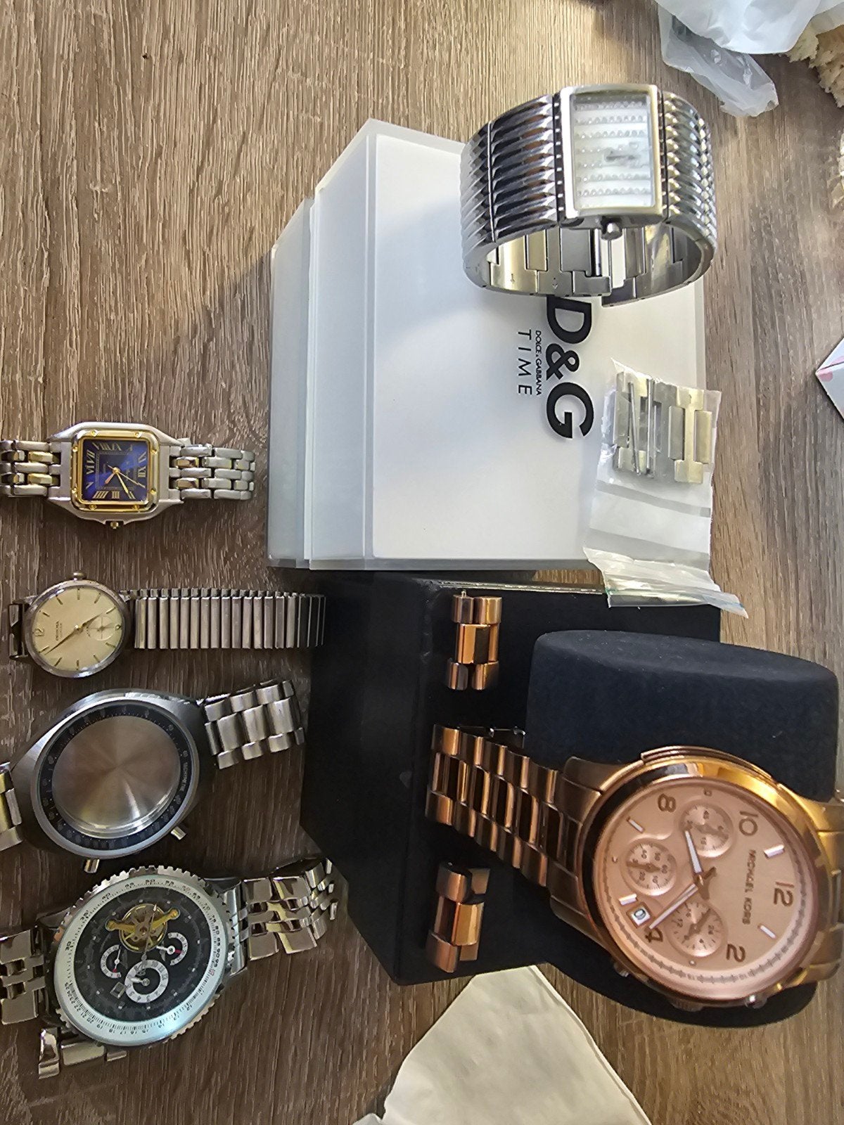 Diverse horloges:, Staal, Gebruikt, Staal, Polshorloge