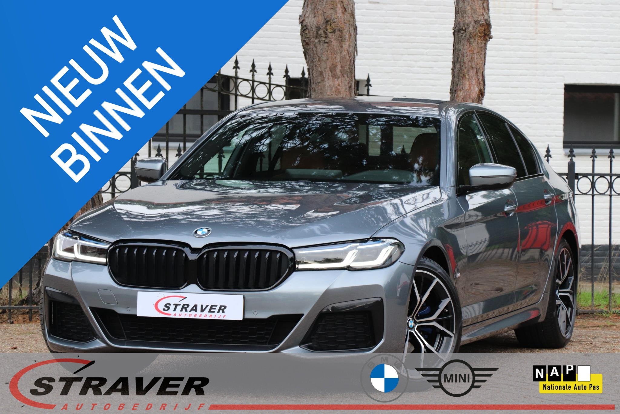 BMW 5-serie 520i Business Edition Plus |M-Sport |Trekhaak, Automaat, Achterwielaandrijving, Gebruikt, 4 cilinders