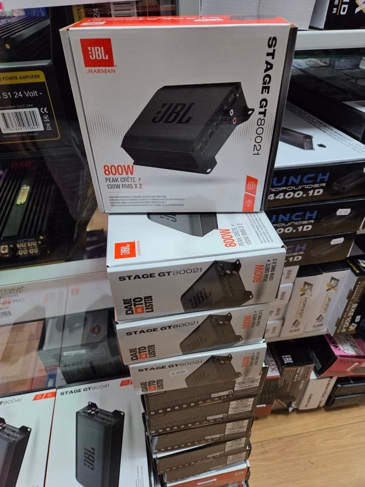 JBL Stage GT80021 2-kanaals mini autoversterker nieuw, Niet ingevuld, Niet ingevuld, Nieuw, Ophalen of Verzenden