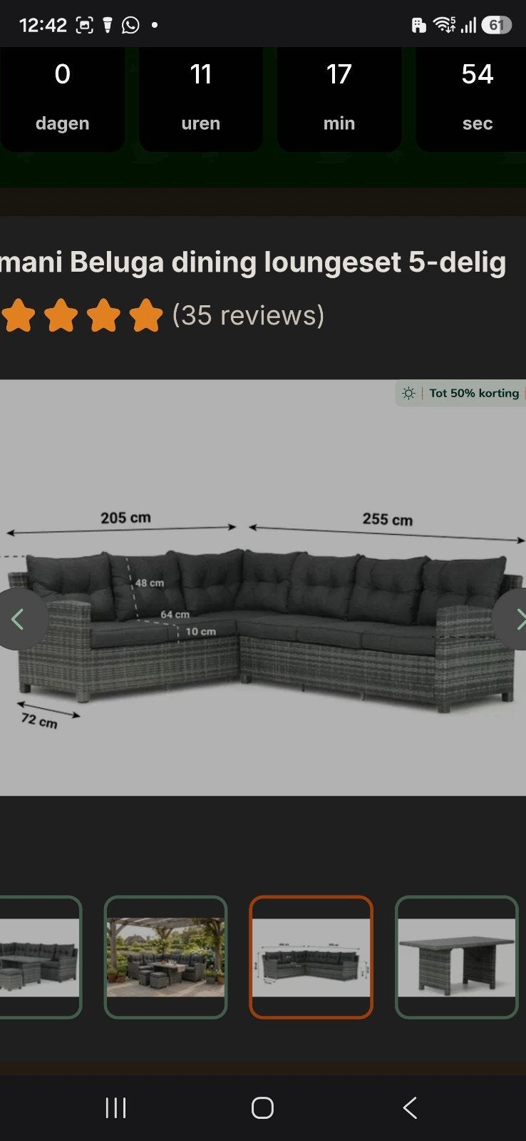 LET OP DIT GAAT ALLEEN OM DE KUSSENS, Tuin en Terras, Tuinmeubel-accessoires, Ophalen, Zo goed als nieuw