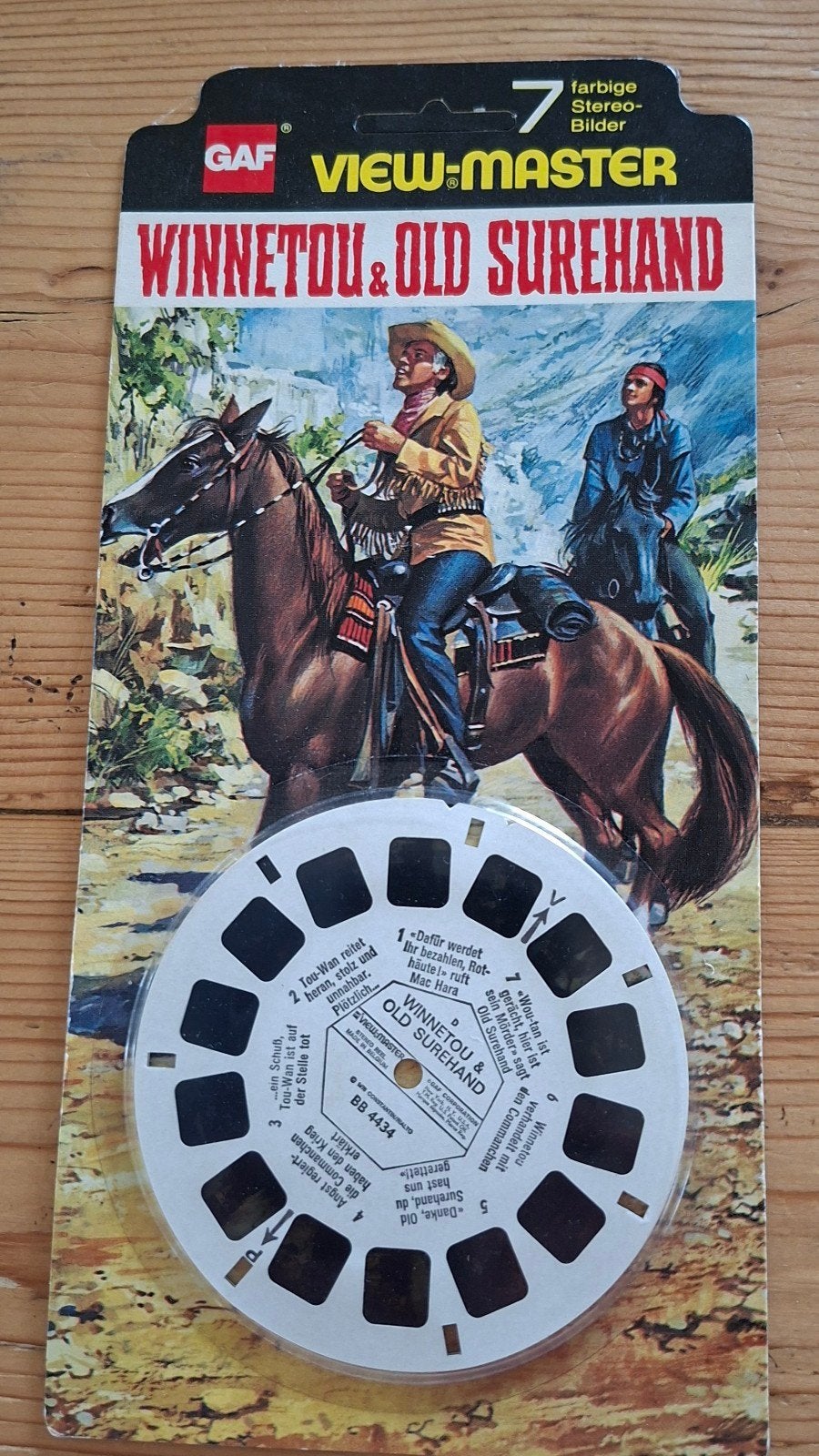 viewmaster GAF  ongeopend winnetou/old shatterhand western, Ophalen of Verzenden, Nieuw, Foto of Kaart