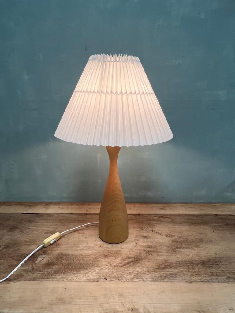Vintage tafellamp Ikea Läns B9804 hout, Gebruikt, 50 tot 75 cm, Vintage, Ophalen of Verzenden
