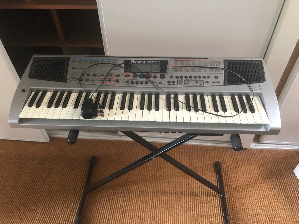 Keyboard Roland EM-25, Ophalen, Roland, Met standaard, 61 toetsen