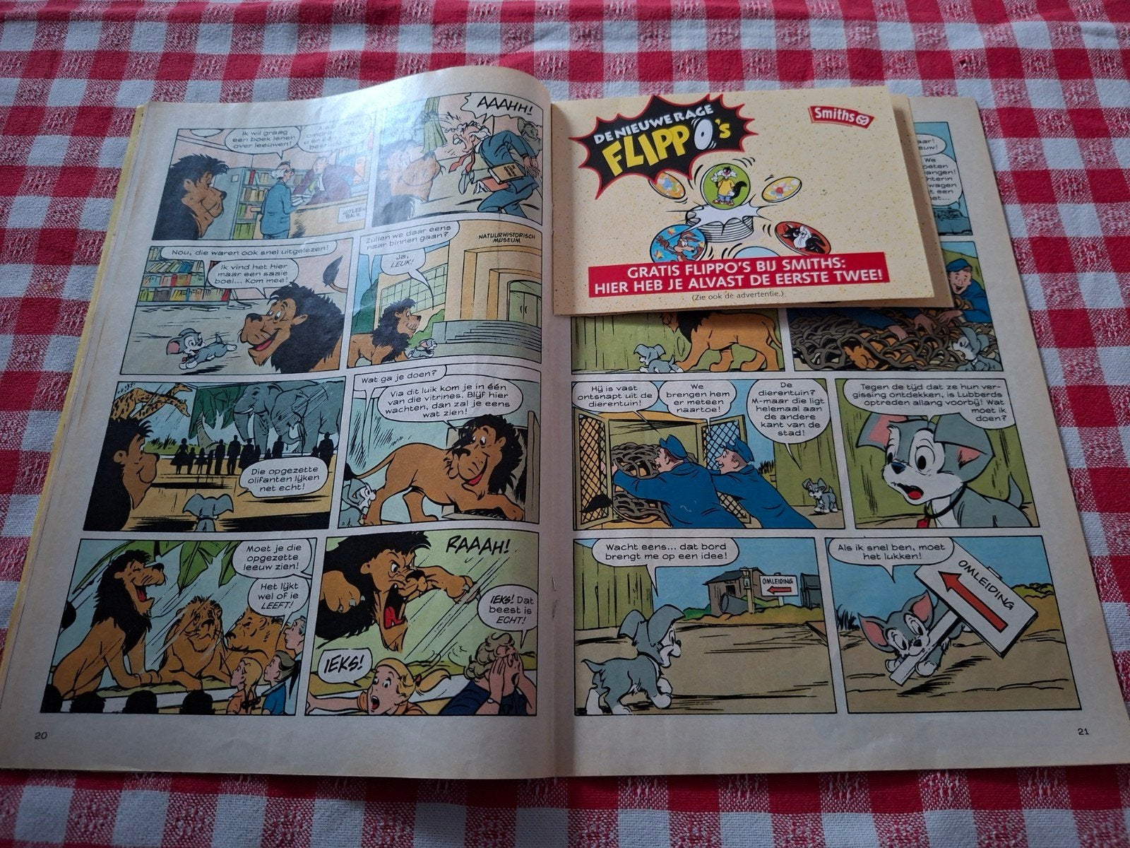 Donald Duck waarin  orginele flippo  en  reclame advertentie, Verzamelen, Flippo's, Verzenden, Losse flippo's
