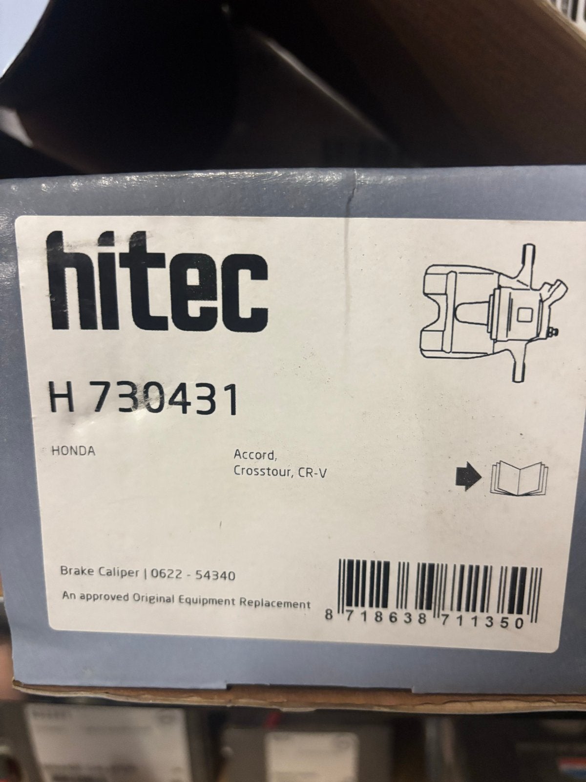 Hitec H 730431 Remklauw Achteras Links Honda Accord CR-V, Honda, ., Nieuw, Ophalen of Verzenden